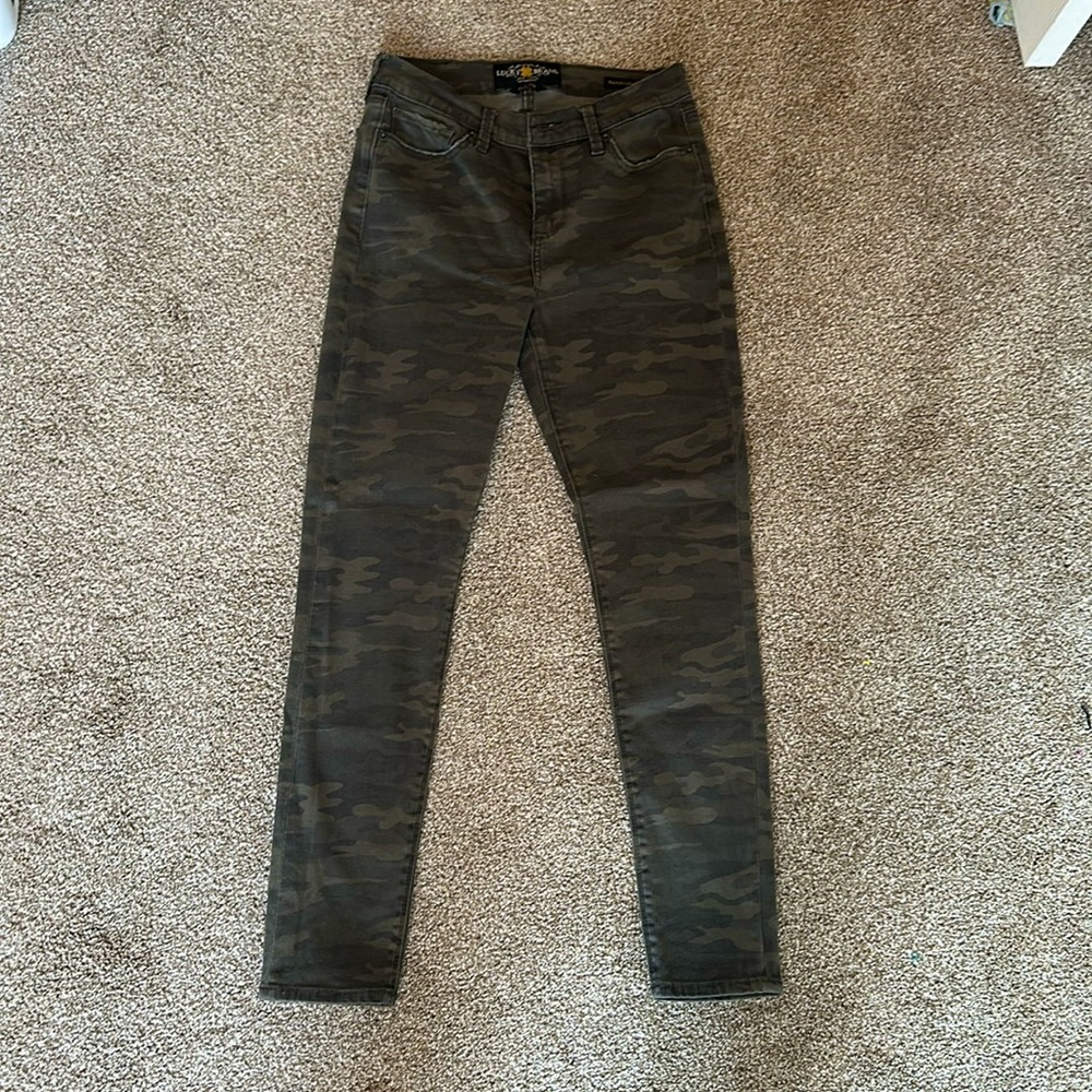 Lucky Brand Camouflage Brooke Legging Jean